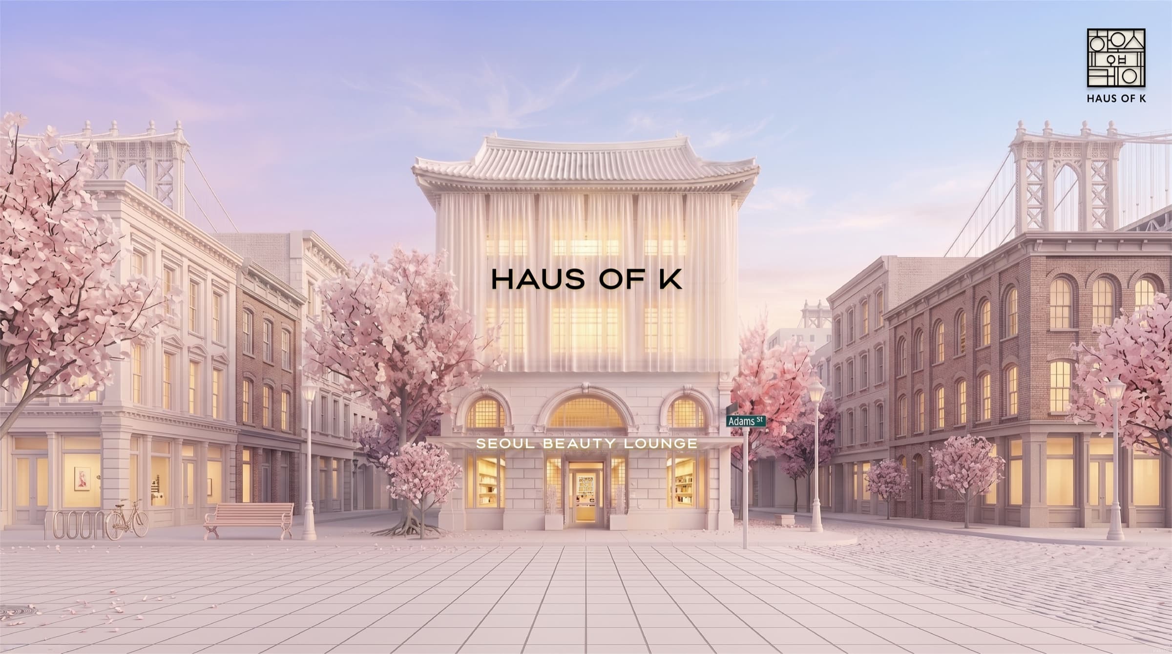 HAUS OF K — Seoul Beauty Lounge storefront, Hana House, Downtown Brooklyn